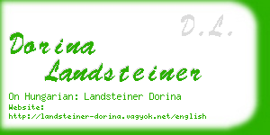 dorina landsteiner business card